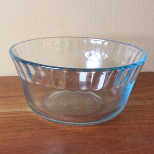 8 oz colorex brazil MCM vintage blue bowl (W5905)